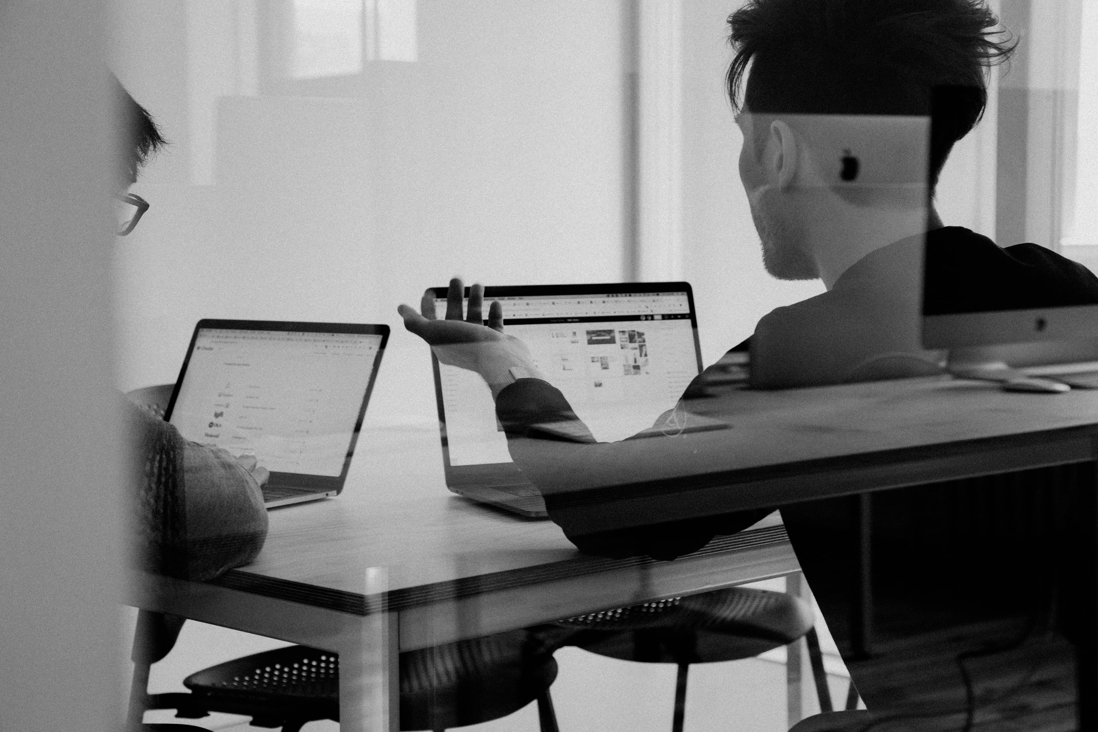 A clean workspace used to review an accounting firm homepage for the 10-second test