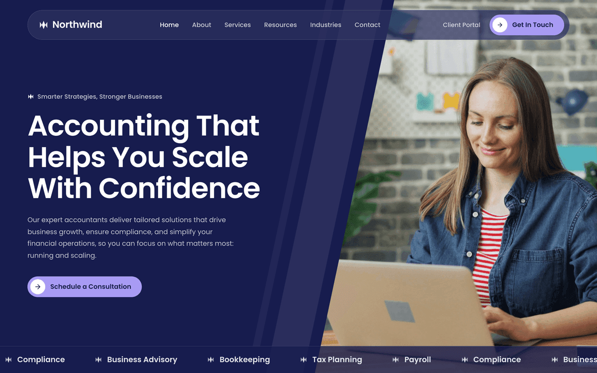 Accrual website design