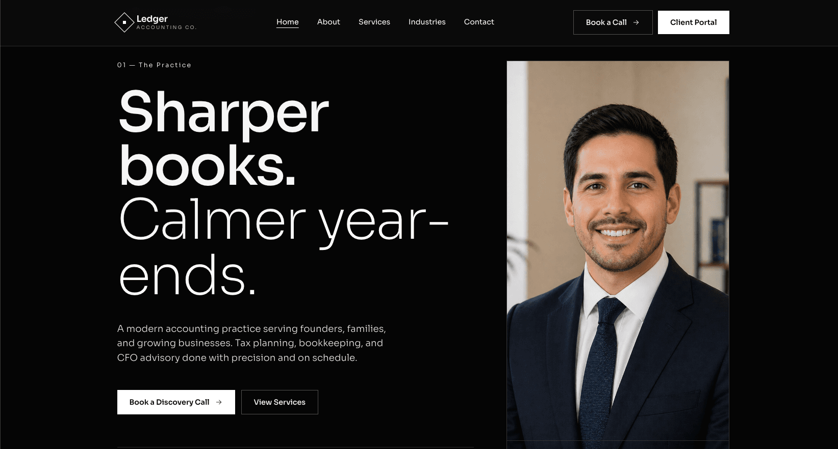 Ledger website design